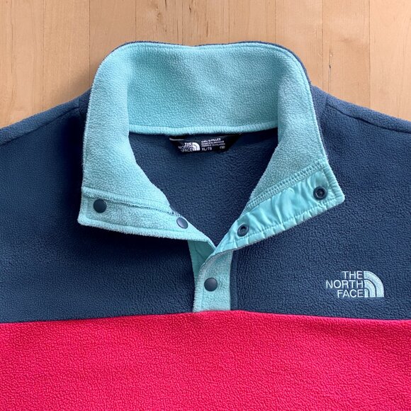 The North Face Glacier 1/4 Snap-Neck Fleece Pullover Girl's XL - Picture 2 of 5